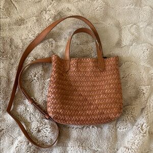 Madewell Small Transport Crossbody: Woven Leather Edition